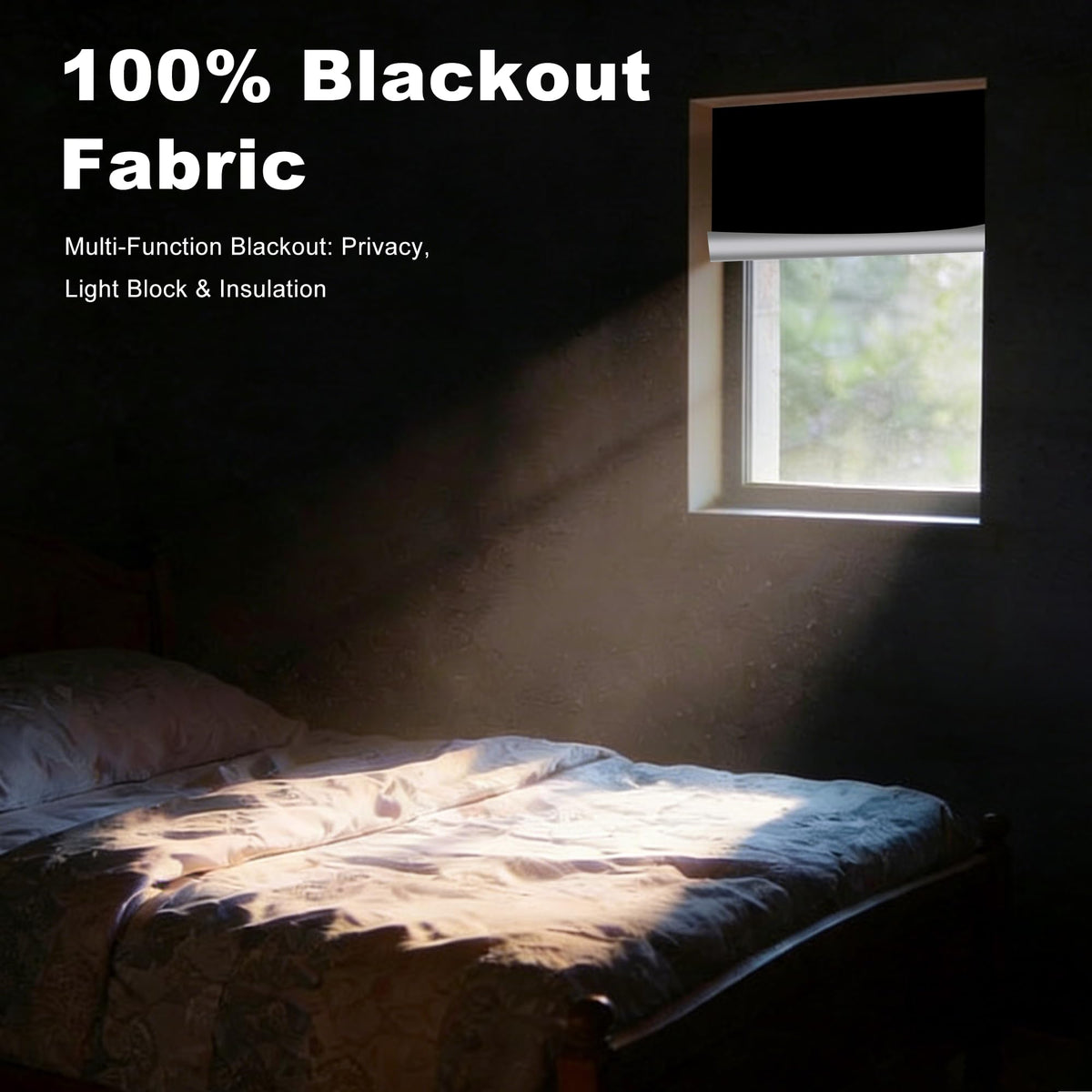 100% Blackout Curtains for Bedroom (57"W x 79"H)