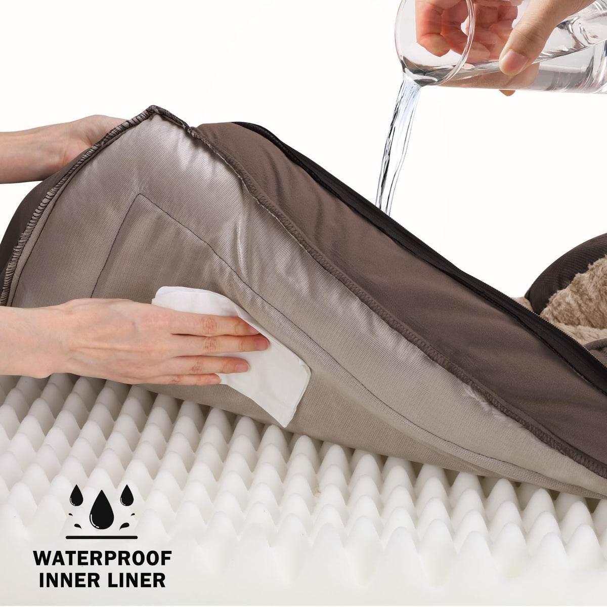 Orthopedic Extra Large Dog Bed (Dark Brown / XXL (48"x 35"x 7.5"))