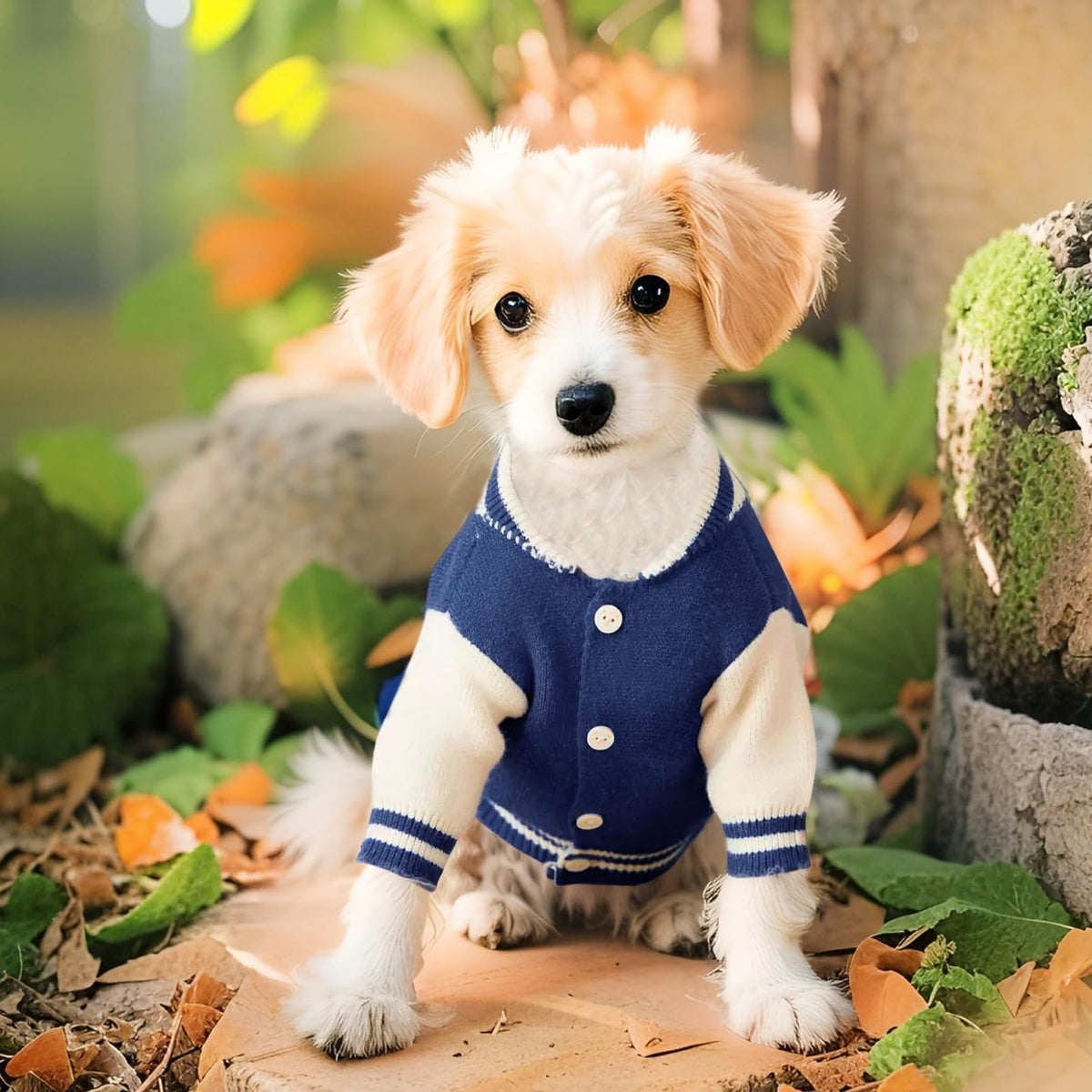 Dog Varsity Sweaters for Dogs (Blue / Large(8-12lbs))