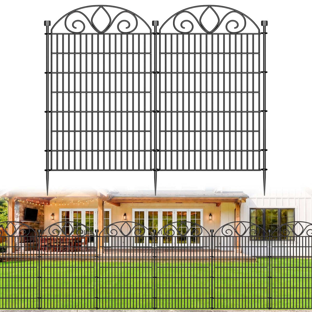 No Dig Garden Fence Outdoor for Yard (48 in(H) X 11.8 ft(L))