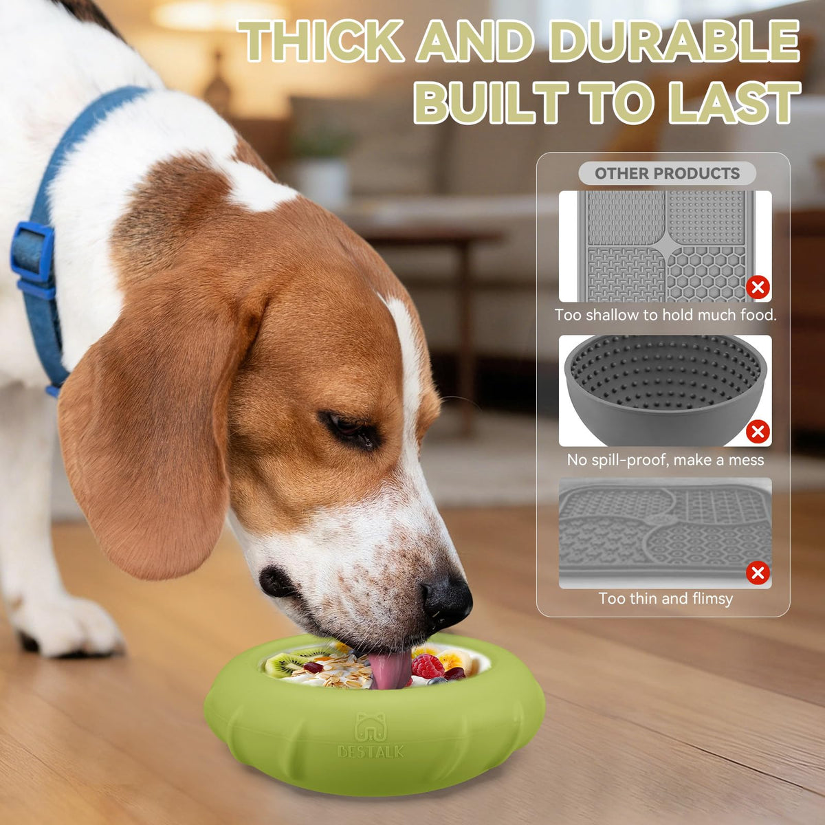 Dog Lick Bowl (Large / Green)