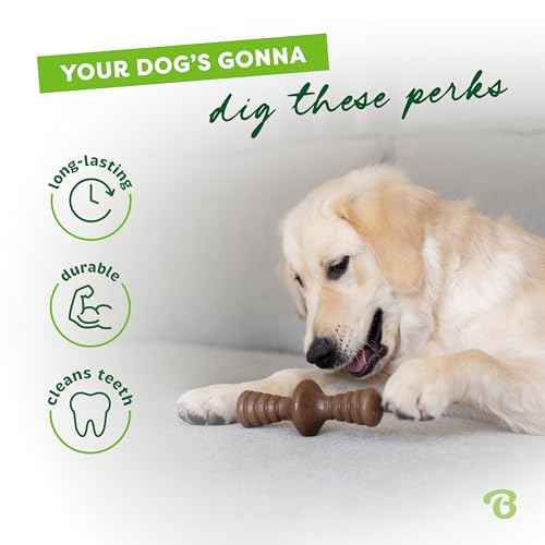 Zaggler Dog Chew Toy for Aggressive Chewers (Brown / Large)
