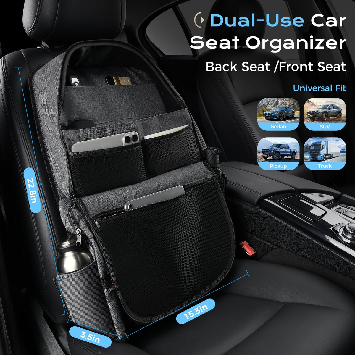 Backseat Car Organizer 2 Packs (2 Pack-New)