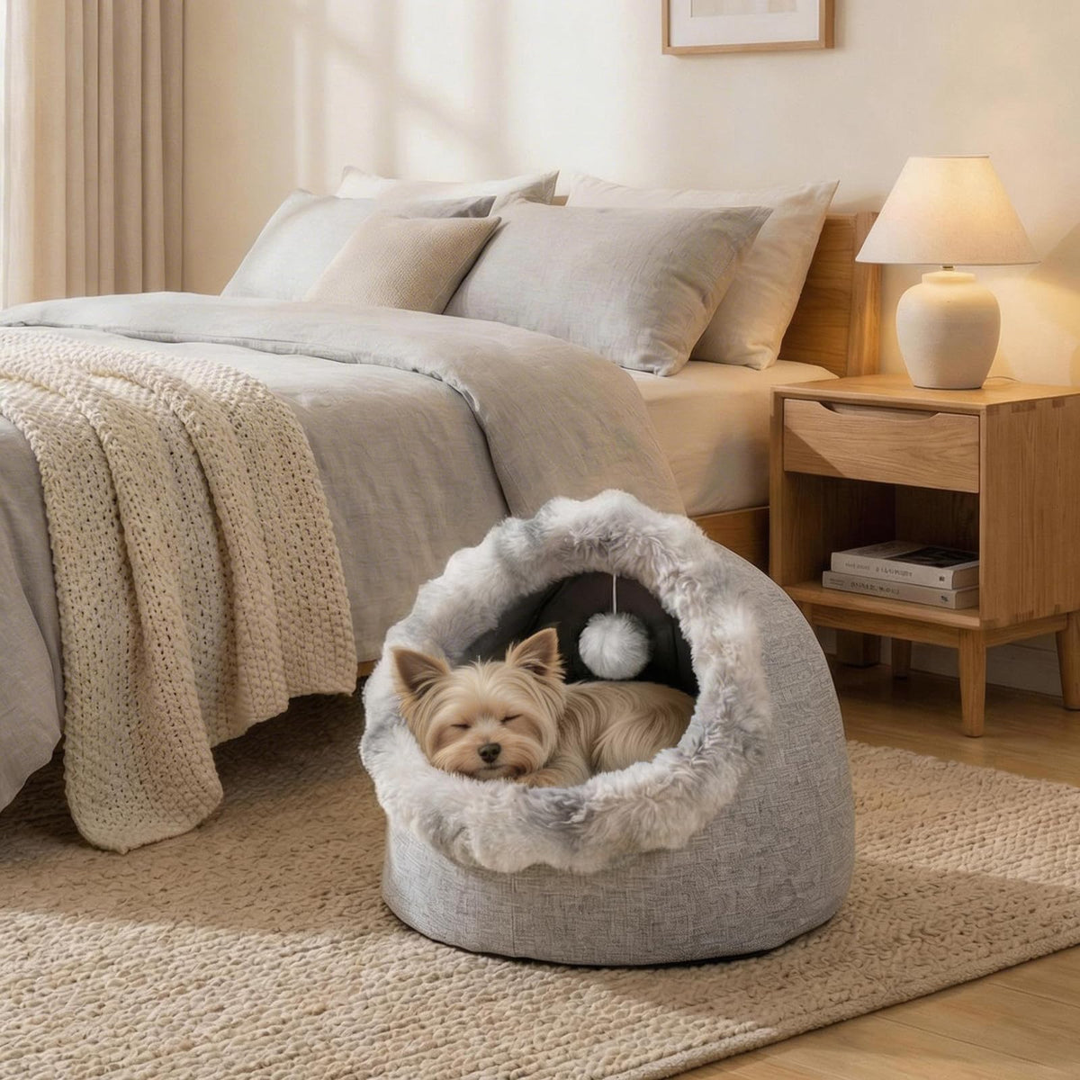 Cat Bed Cave for Indoor Cats (Large)