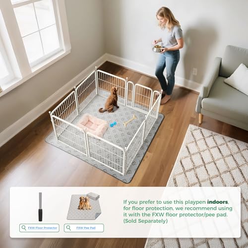 Rollick Dog Playpen (White / 24"H)