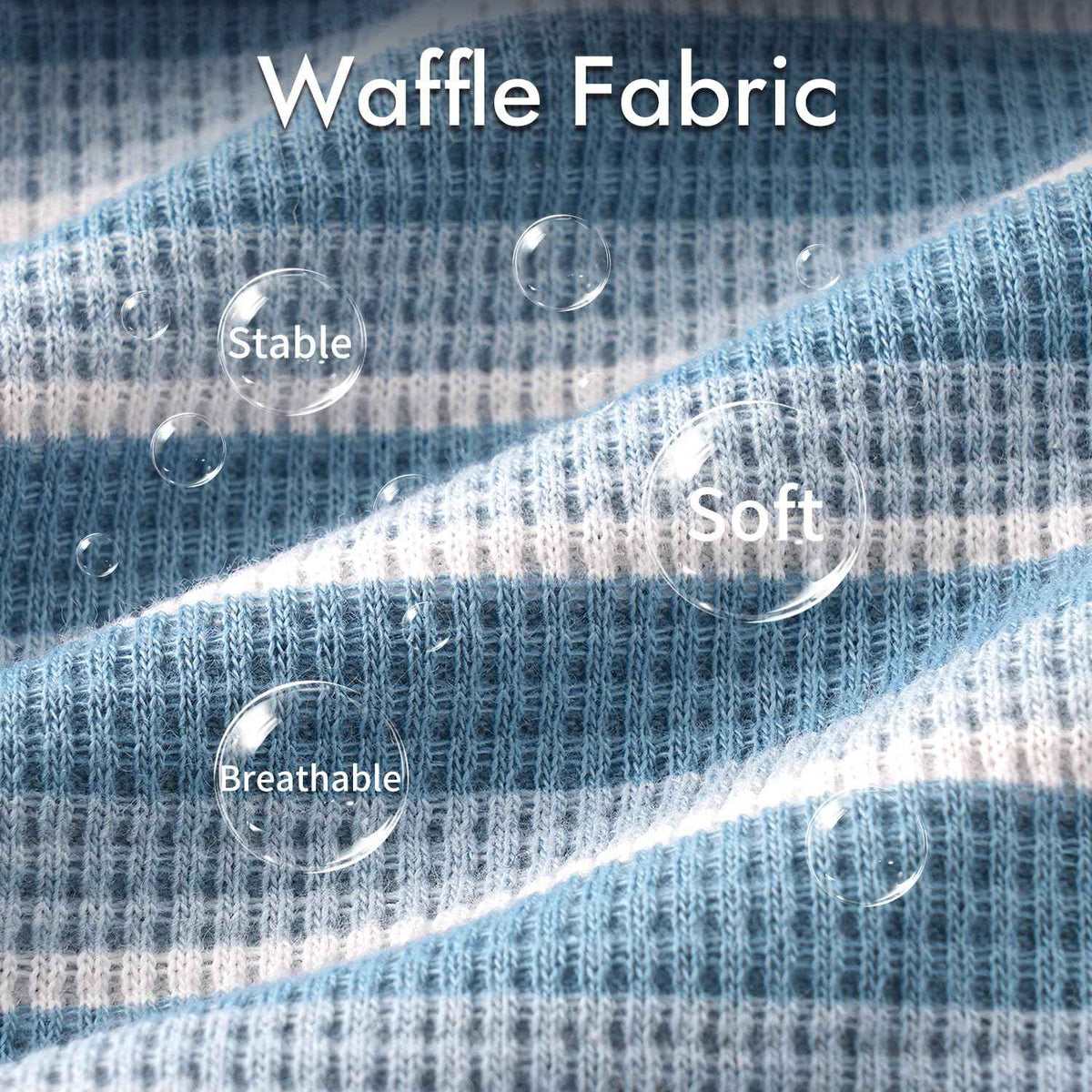 2Pack Dog Shirts Lightweight Waffle Dog Shirt for Small Dogs Sleeveless Dog Shirt for Small Medium Boy Girl Dogs Cozy & Breathable Pet Vest (M(Back: 13.8", Chest: 17.7", 8.8-13.2lbs) / Striped+Iron Blue)