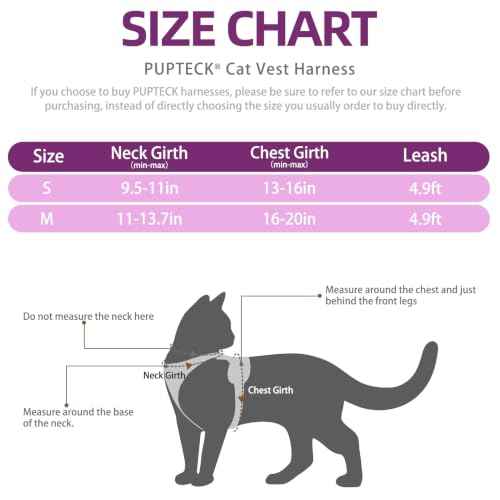Halloween Cat Harness and Leash Set Escape Proof Reflective Cat Walking Harness Adjustable Soft Breathable Mesh Vest for Small Pets (S (NECK 9.5"-11", CHEST 13"-16") / Purple(Halloween))