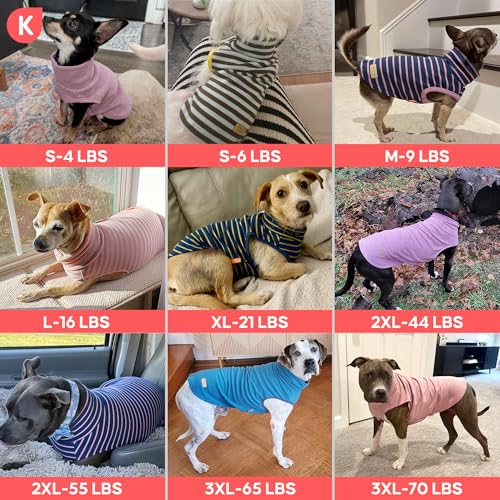 2Pack Dog Sweater for Small Dogs Fleece Sweatshirt (Large (12-18lbs) / Pink Leopard)