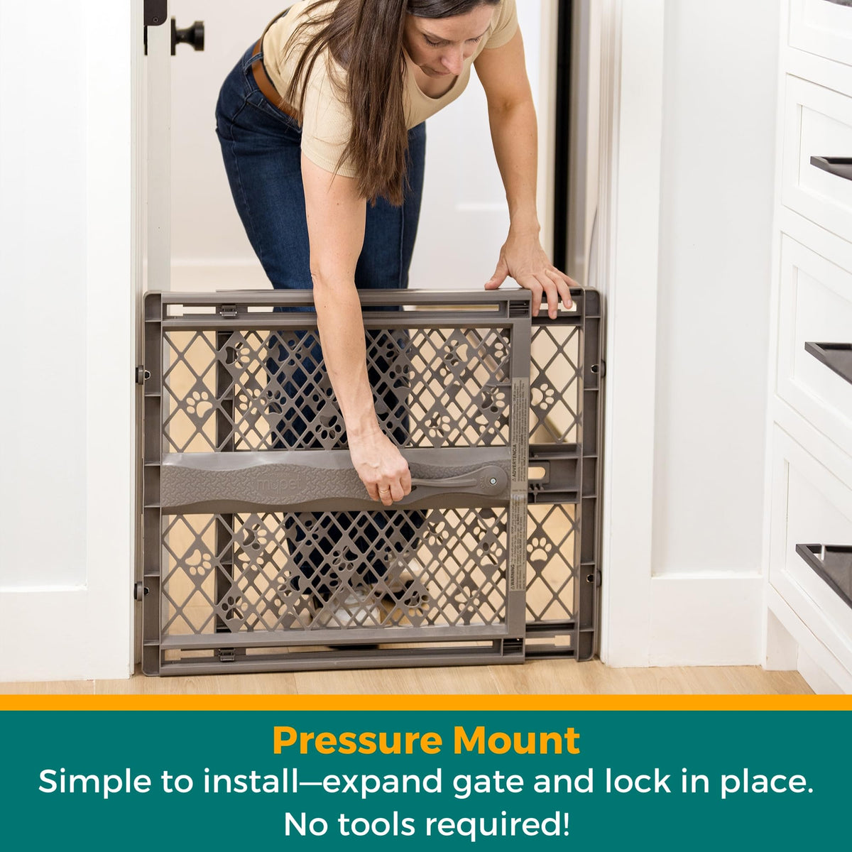 Paws Portable Pet Gate (Fieldstone)