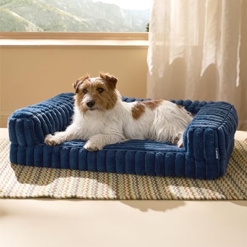 ComfyFleece® Memory Foam Orthopedic Dog Beds Medium Size Dog 30" (Night Blue / 30.0"l X 20.0"w X 6.5"th)