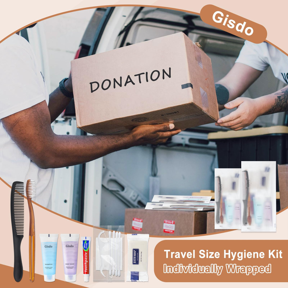 50 Pack Toiletry Kits (Pack of 50)