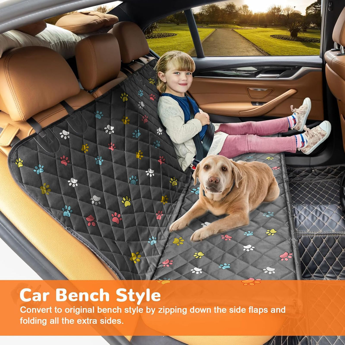 XL Dog Seat Cover for Full (Colorful / XL - 60" Length)