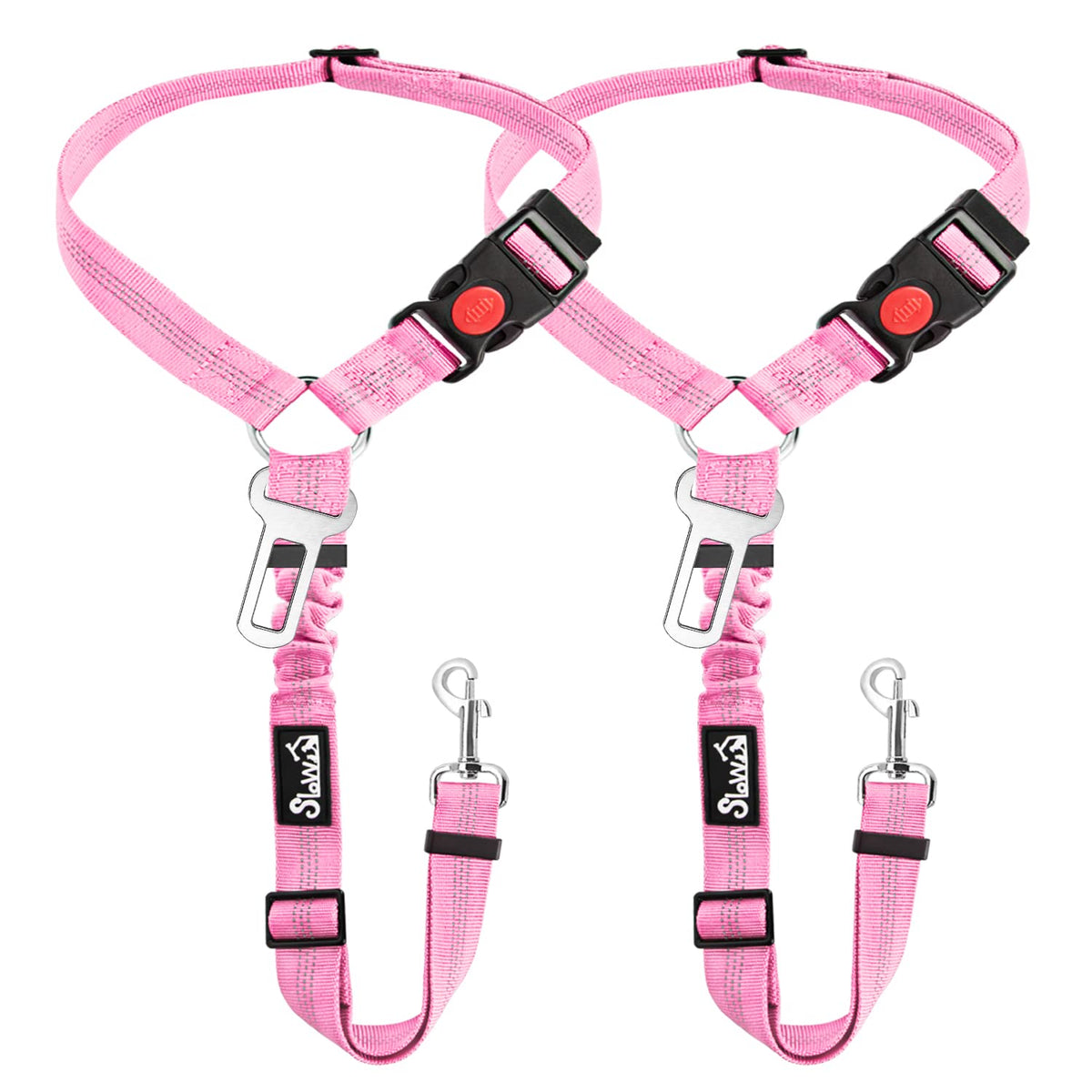 Dog Seat Belt for Car (I.Pink)