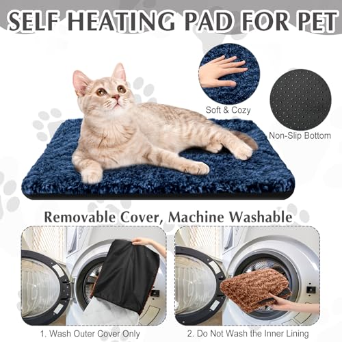 4 Pack Self Warming Cat Mat for Pets (16 x 20 Inch / Mix)