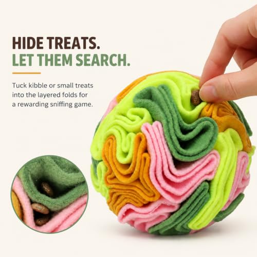 Vibrant Snuffle Ball for Dogs (Multi-colored / Small)