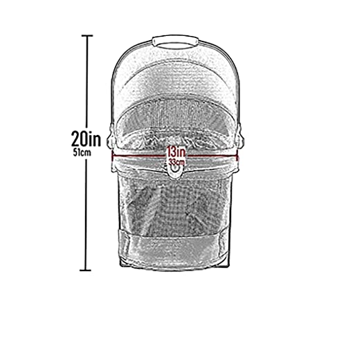No Zip View 360 Pet Carrier & Car Seat (Lava / 20.0"L x 12.0"W x 18.5"H)