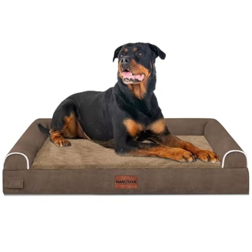 Orthopedic Dog Bed for XX (Brown / 44.0"L x 34.0"W x 6.5"Th)