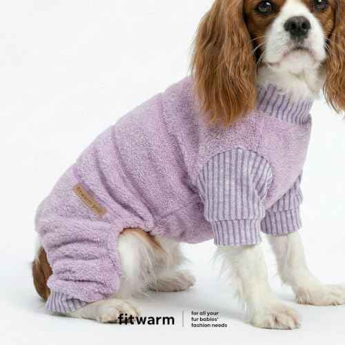 Spliced Dog Flecce Pajamas (X-Large / Purple)