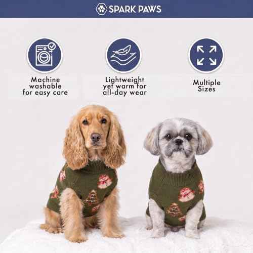 Christmas Knit Dog Sweater (Gingerbread / Large)