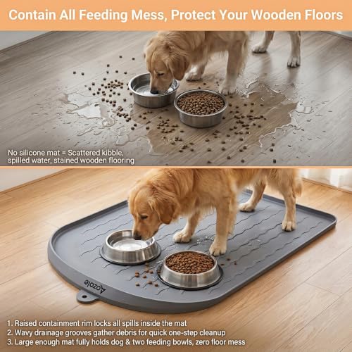 Large Dog Food Mat 30 x 20.5 Inch