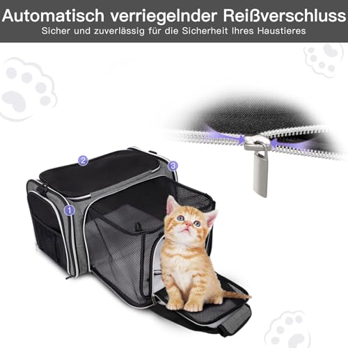 Cat Carrier Bag (Grey / 17.5"L x 12.0"W x 11.5"H)