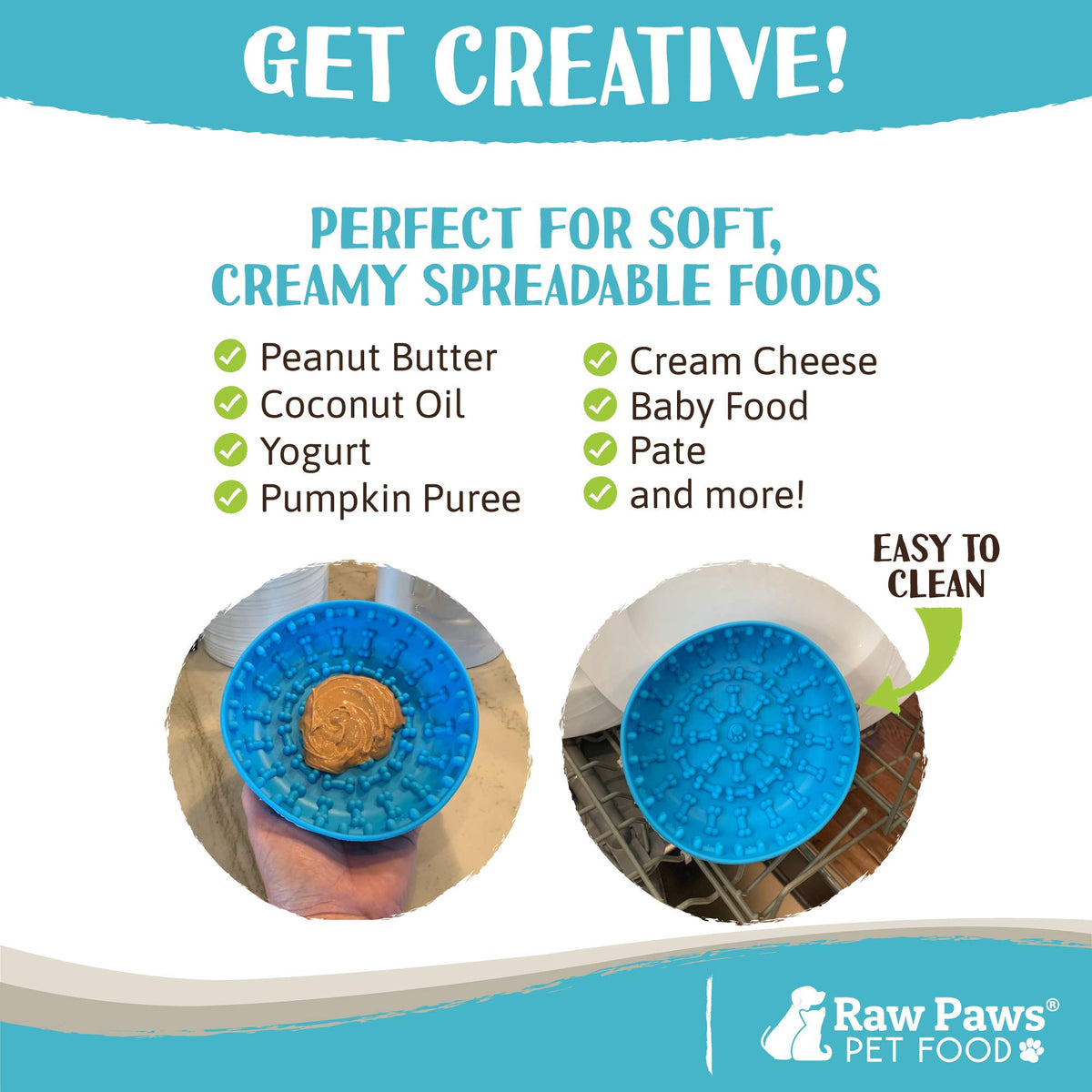 Licking Mat Bowl for Dogs with Suction
