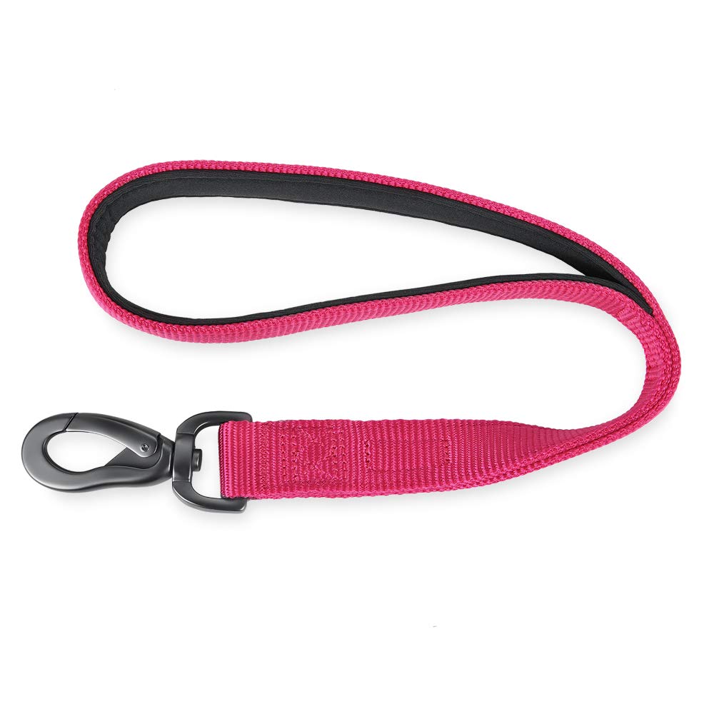 Short Dog Leash 18" (Rose Red / 18 Inches)