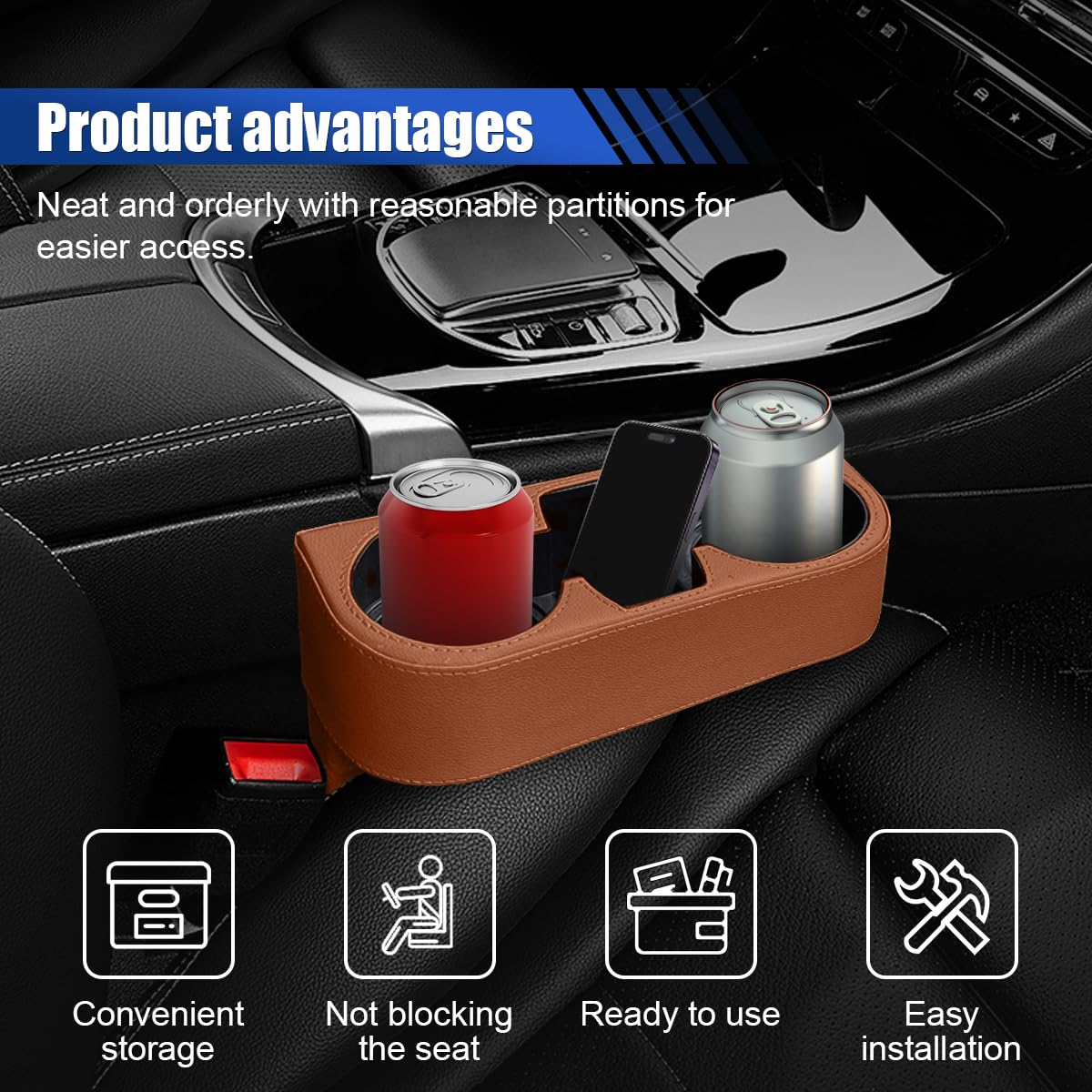 Car Cup Holder (Brown)