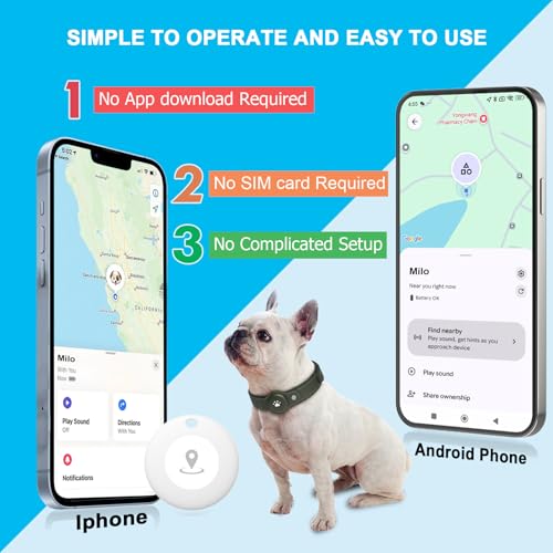 GPS Tracker for Dogs (Green / L(12.5''-21''))