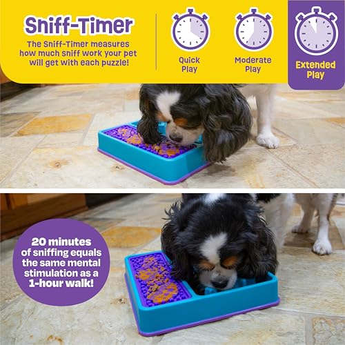 Square 2-in-1 Slow Feeder Bowl and Lick Mat (Slow Feeder & Lick Mat)