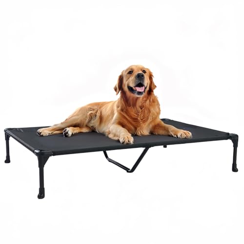 Cooling Elevated Dog Bed (49.0"L x 33.0"W x 9.0"Th / Black)