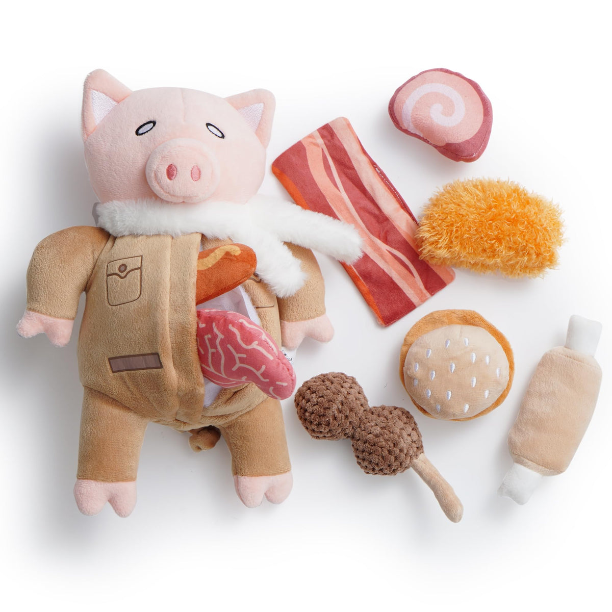 Stuffed Pig Dog Toys (Pilot Pig)