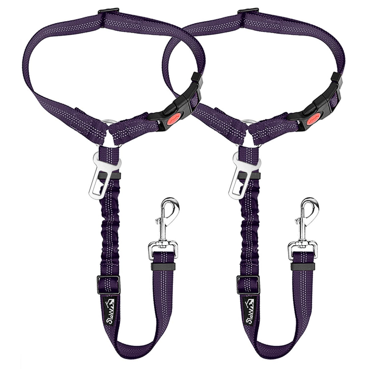 Dog Seat Belt for Car (J.Purple)