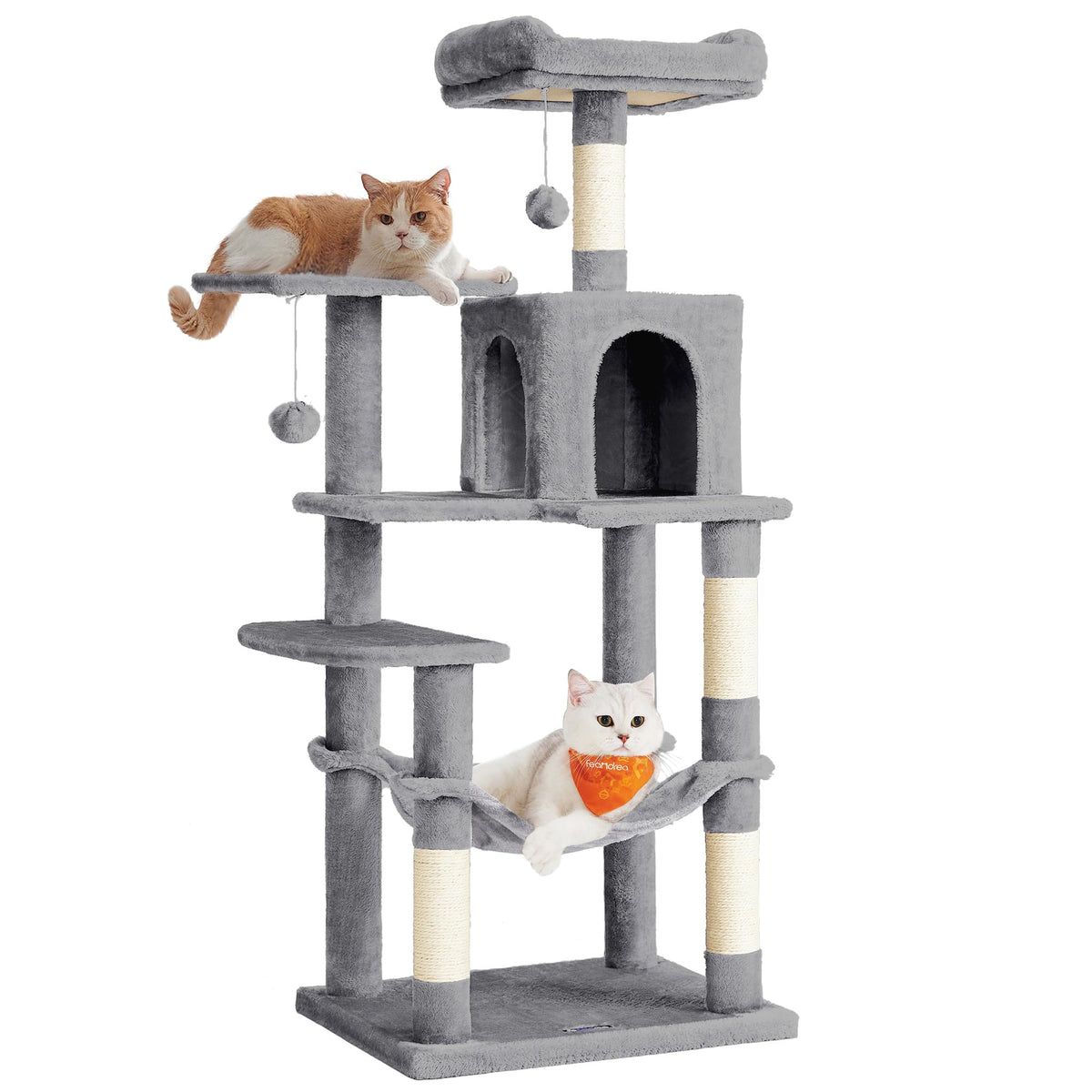 Cat Tree 54.2 (54.2 Inches / Light Gray)