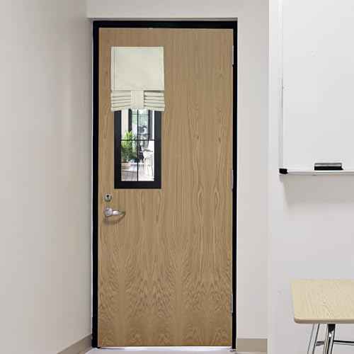 Classroom Door Window Cover (Light Beige / 8"W x 36"L (Pack of 1))