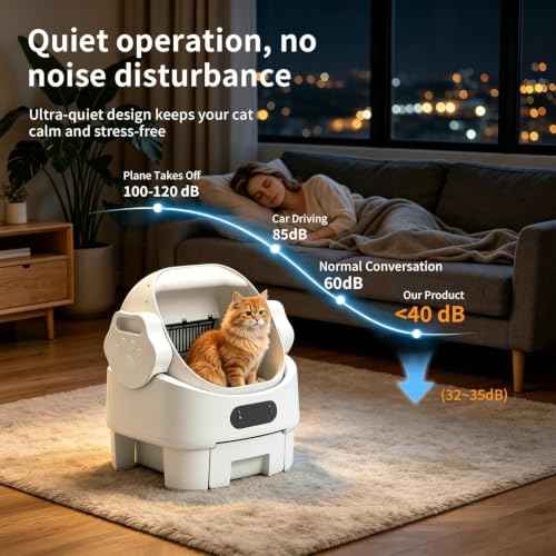 Automatic Cat Litter Box Open (Automatic-White)