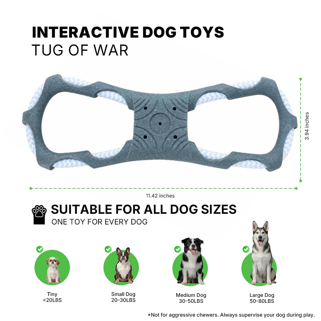 Tug of War Dog Toy (Infinity Knot - Blue)
