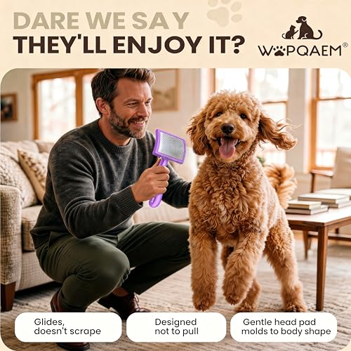 Slicker Brush for Dogs (Puple)