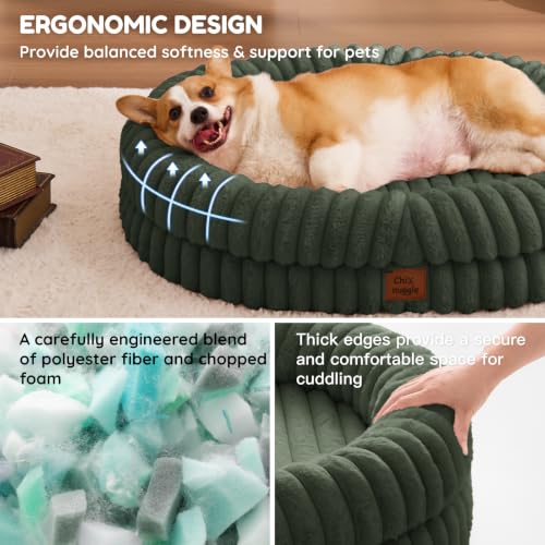 Orthopedic Dog Bed (Olive Green / L(35*28*7))