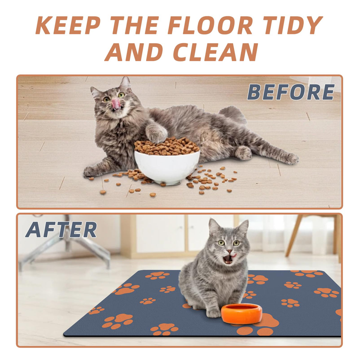 18"×30" Dog Food Mat (Blue / 18"×30")