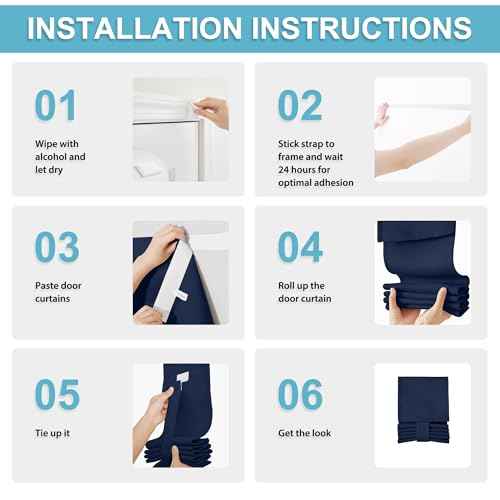 Classroom Door Window Cover (Navy / 8"W x 36"L (Pack of 1))