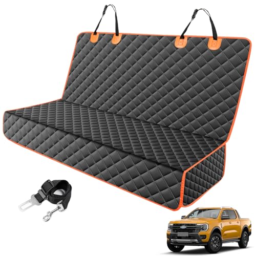 Dog Car Seat Cover for Back Seat (Black / 61"W x 55"L)
