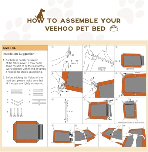 Cooling Elevated Dog Bed (49.0"L x 33.0"W x 9.0"Th / Black)