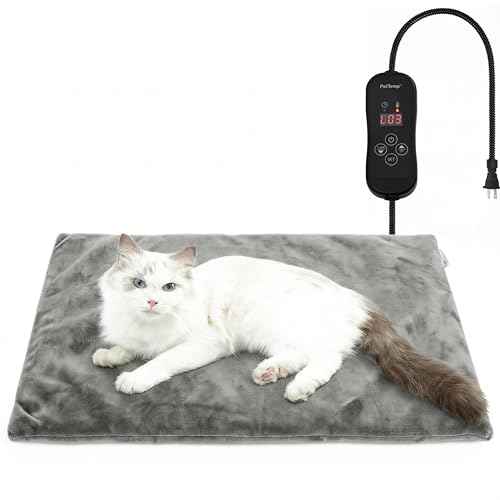 Cat Heating Pad (Gray / S: 16" x 13")