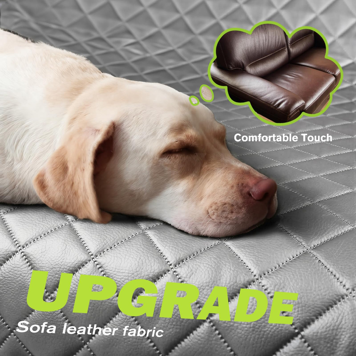 Back Seat Extender for Dogs 56.29 * 28.74 in (For Full Size Truck / Full Size SUV / full surrounded style (gray))