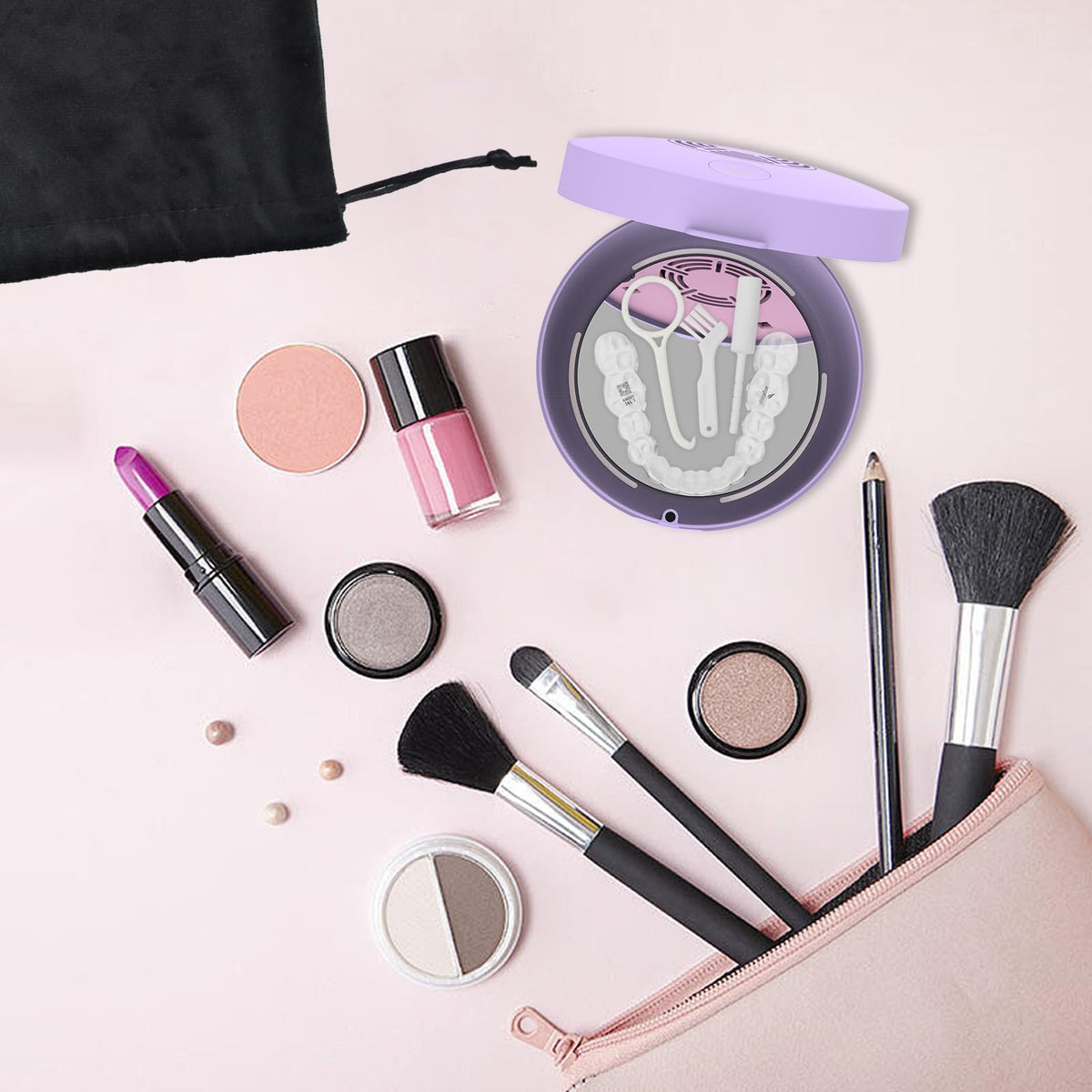 U V Retainer Case with Fan (Purple)