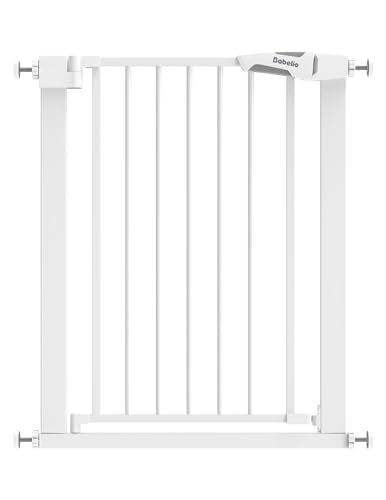Bebelio 26 28.5" Narrow Baby Gate (White / 30" Tall, 26-28.5" Wide)