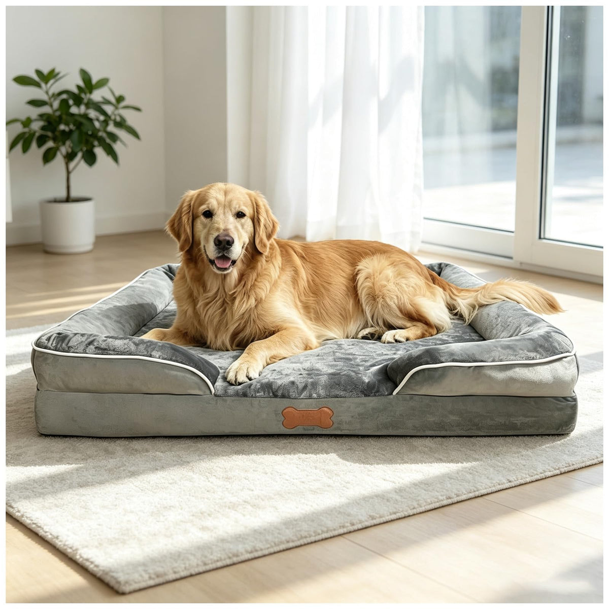 Orthopedic 3 Sided Dog Bed (X-Large)