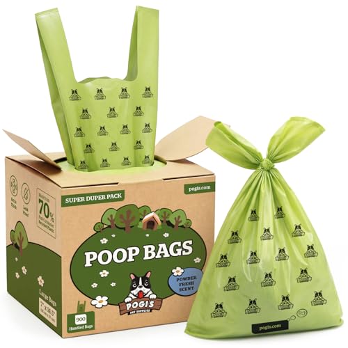 Pogi's Large Dog Poop Bags with Handles (1 Count (Pack of 900) / Scented)
