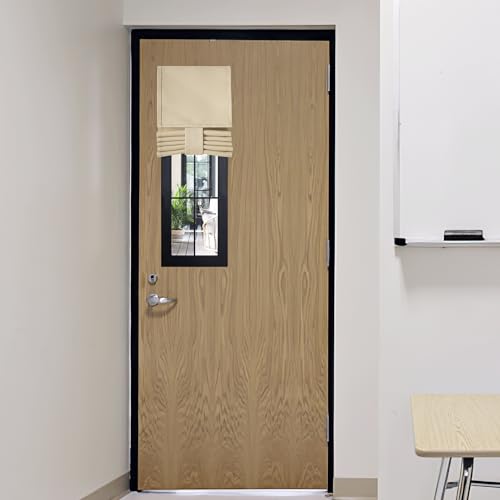 Classroom Door Window Cover (Biscotti Beige / 8"W x 36"L (Pack of 1))